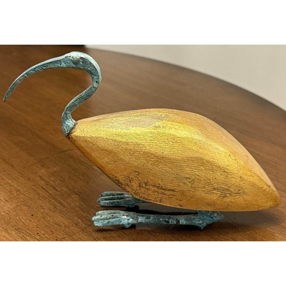 God of knowledge (THOTH) made from wood with the copper & gold leaf‎ finishing